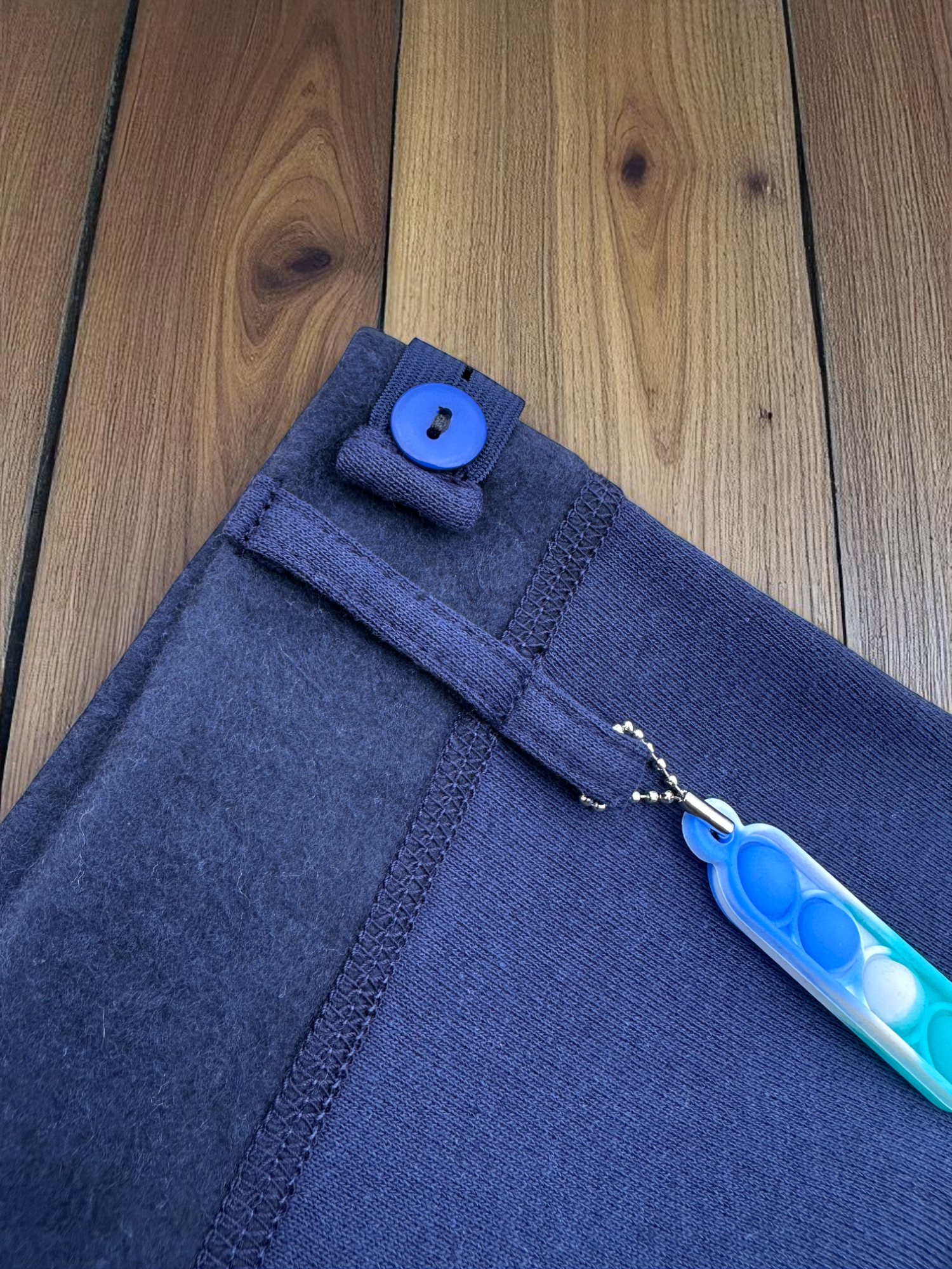Fleece-Lined Joggers with Fidget Popper Keyring & Adjustable Waistband