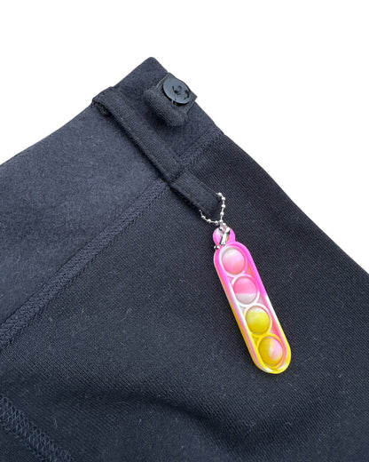 Kids' Sensory Joggers w/ Fidget Loop | Tagless, Adj. Waist, Fleece Lined for Autism | Black