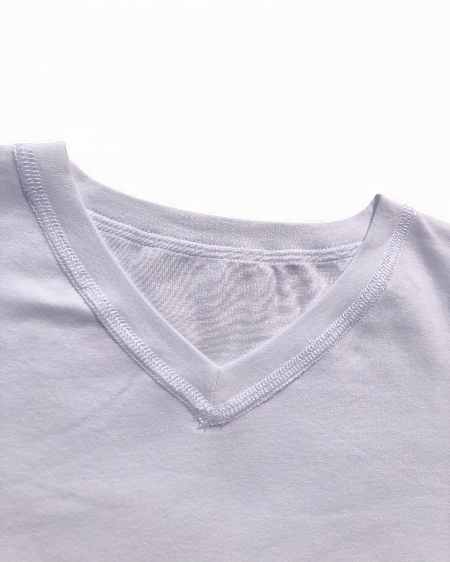 Kids' Adaptive Short Sleeve T-Shirt | Flat Seam, Tagless w/ Fidget Loop for Autism/SPD | White