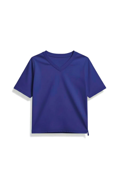 Blue | Short Sleeve Sensory Friendly T-Shirt with Fidget Popper Keyring