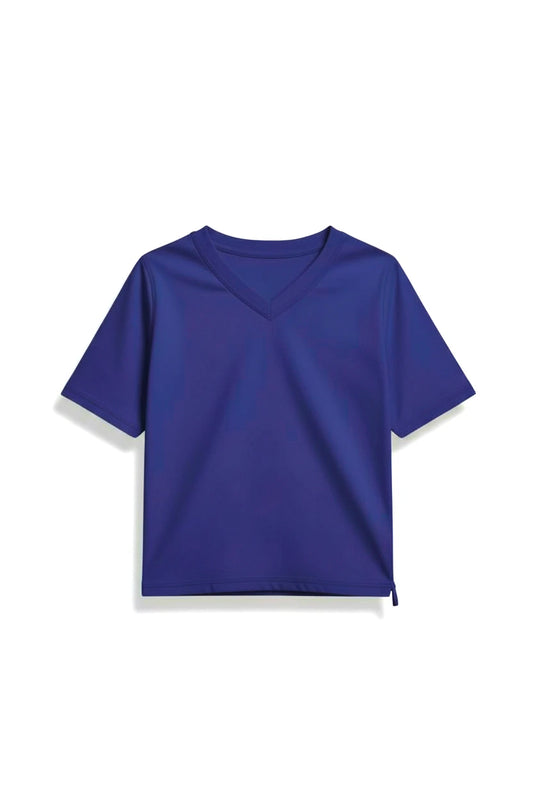 Blue | Short Sleeve Sensory Friendly T-Shirt with Fidget Popper Keyring