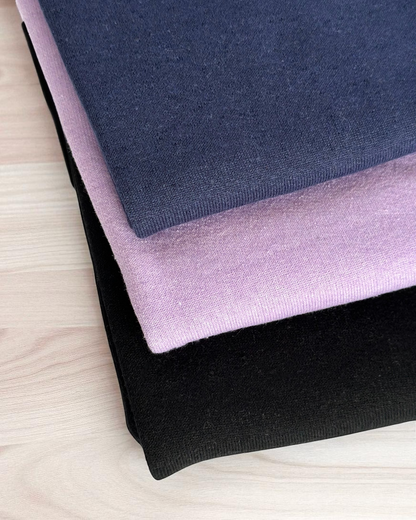 Lilac | Relaxed Fit Fleece-Lined Leggings with Fidget Popper Keyring & Adjustable Waistband