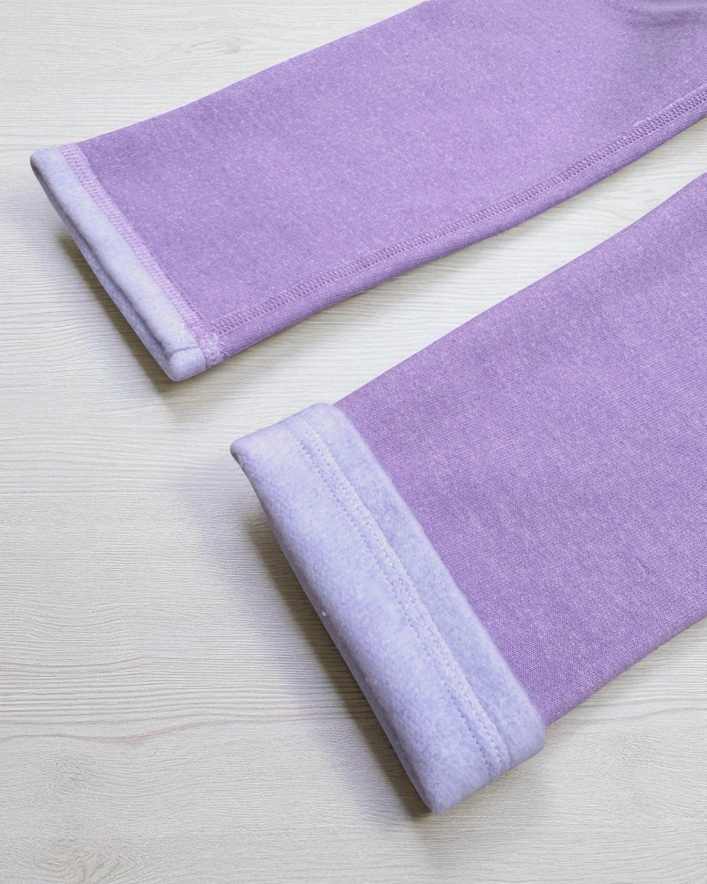 Lilac | Relaxed Fit Fleece-Lined Leggings with Fidget Popper Keyring & Adjustable Waistband